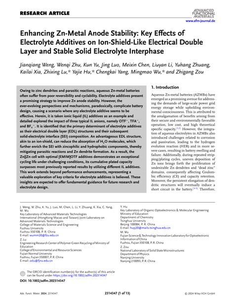 Effects of additives on the stability of electrolytes for all.